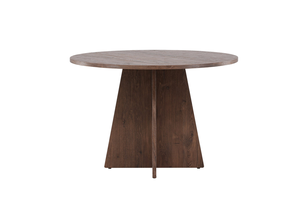 Bootcut rundt spisebord - Ø110 cm - mokka - billede 7