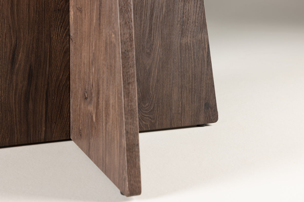 Bootcut rundt spisebord - Ø110 cm - mokka - billede 16
