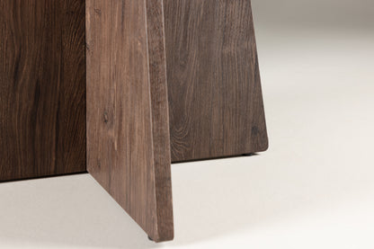 Bootcut rundt spisebord - Ø110 cm - mokka - billede 16
