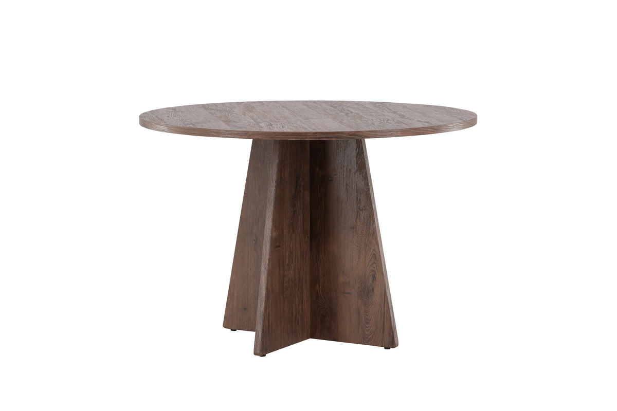 Bootcut rundt spisebord - Ø110 cm - mokka - billede 8