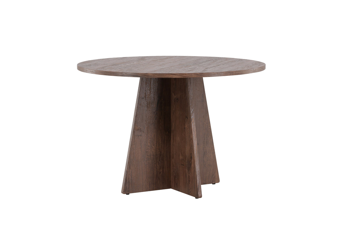 Bootcut rundt spisebord - Ø110 cm - mokka - billede 9