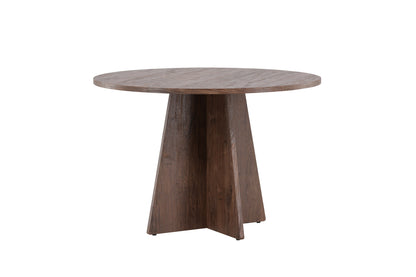 Bootcut rundt spisebord - Ø110 cm - mokka - billede 9