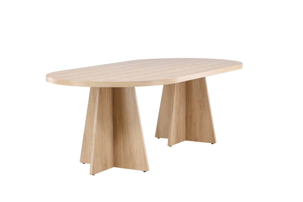 Bootcut ovalt spisebord - 230 × 115 cm - natur - billede 11