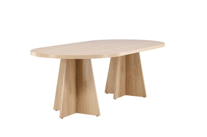 Bootcut ovalt spisebord - 230 × 115 cm - natur - billede 5