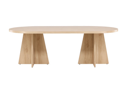 Bootcut ovalt spisebord - 230 × 115 cm - natur - billede 7