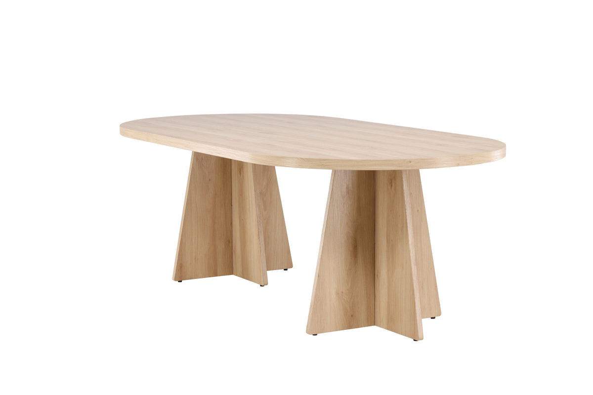 Bootcut ovalt spisebord - 230 × 115 cm - natur - billede 9