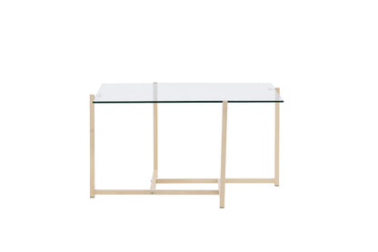 Hybrid sofabord - 80 × 80 cm - klar, hvidpigmenteret, transparent - billede 10