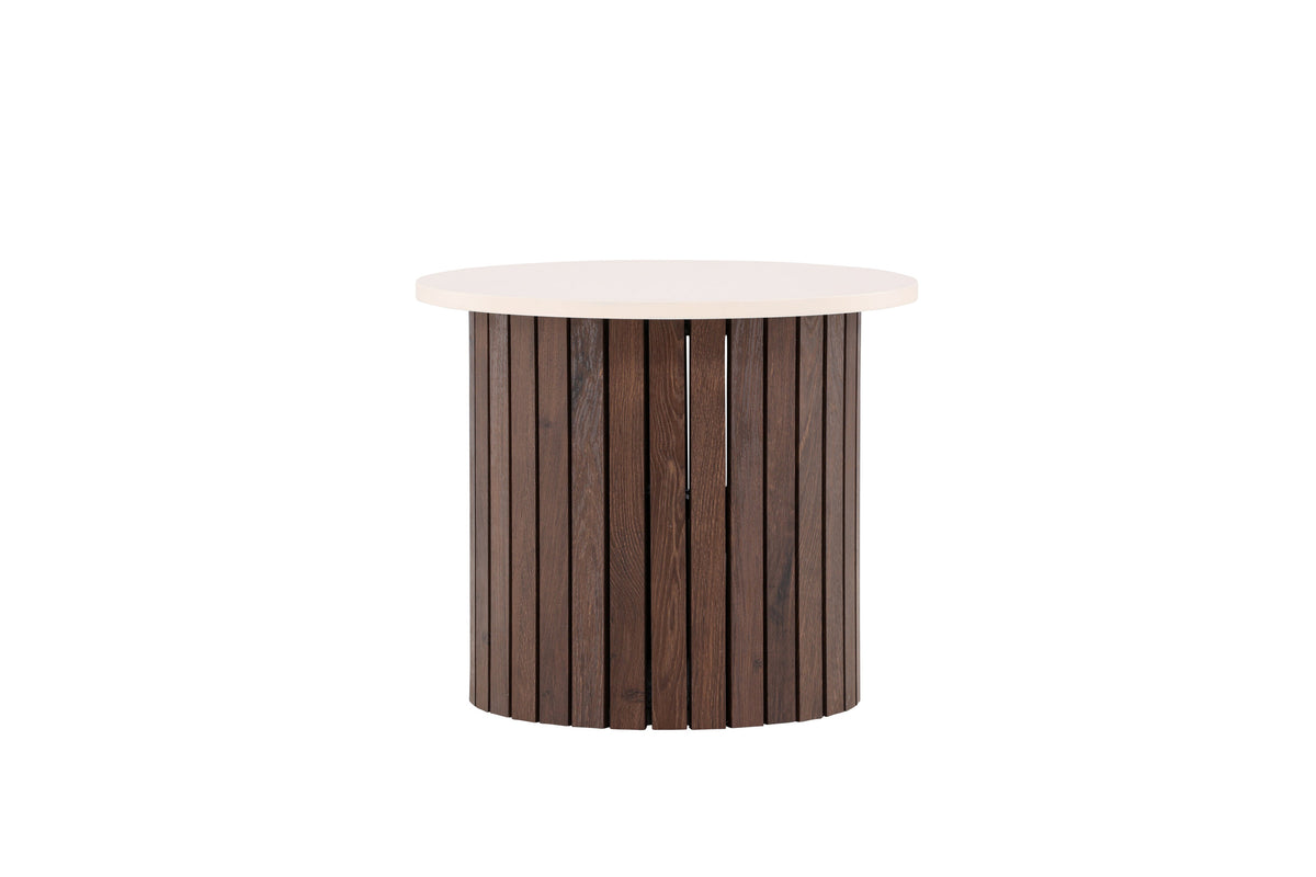 Visingsö sidebord - Ø52 cm - beige, mørkebrun - billede 10
