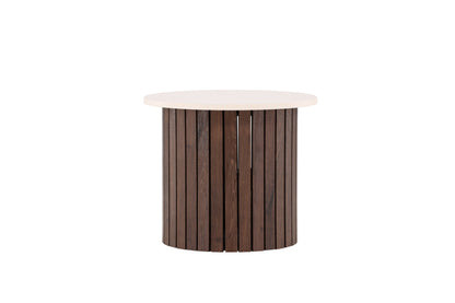 Visingsö sidebord - Ø52 cm - beige, mørkebrun - billede 10