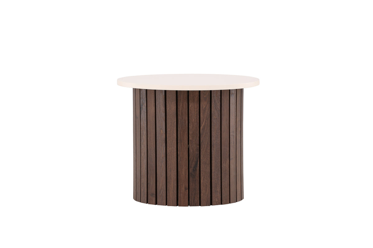 Visingsö sidebord - Ø52 cm - beige, mørkebrun - billede 11
