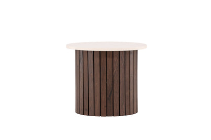 Visingsö sidebord - Ø52 cm - beige, mørkebrun - billede 11