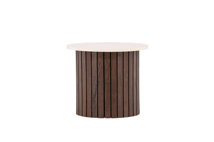 Visingsö sidebord - Ø52 cm - beige, mørkebrun - billede 12