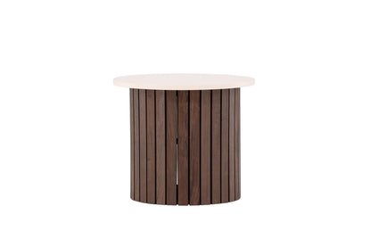 Visingsö sidebord - Ø52 cm - beige, mørkebrun - billede 2