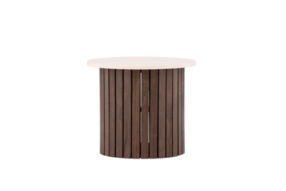 Visingsö sidebord - Ø52 cm - beige, mørkebrun - billede 3