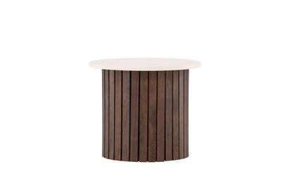 Visingsö sidebord - Ø52 cm - beige, mørkebrun - billede 4