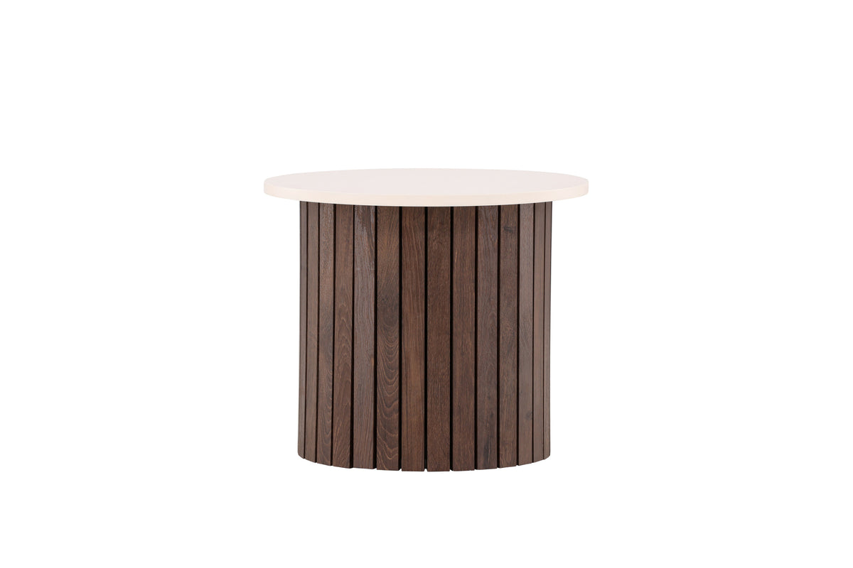 Visingsö sidebord - Ø52 cm - beige, mørkebrun - billede 6