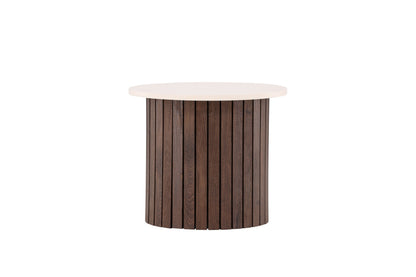 Visingsö sidebord - Ø52 cm - beige, mørkebrun - billede 6