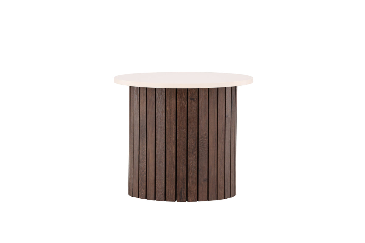 Visingsö sidebord - Ø52 cm - beige, mørkebrun - billede 7