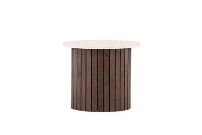Visingsö sidebord - Ø52 cm - beige, mørkebrun - billede 7