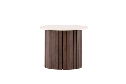 Visingsö sidebord - Ø52 cm - beige, mørkebrun - billede 8