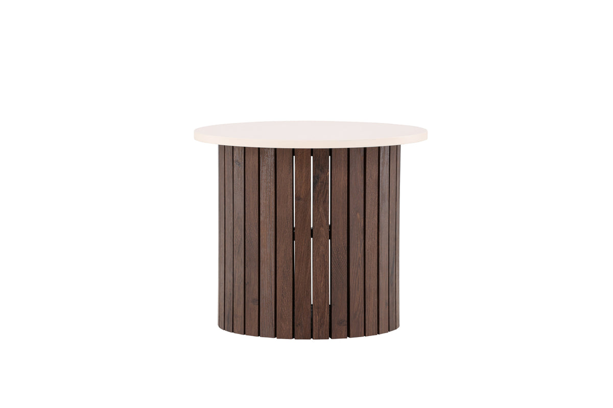 Visingsö sidebord - Ø52 cm - beige, mørkebrun - billede 9