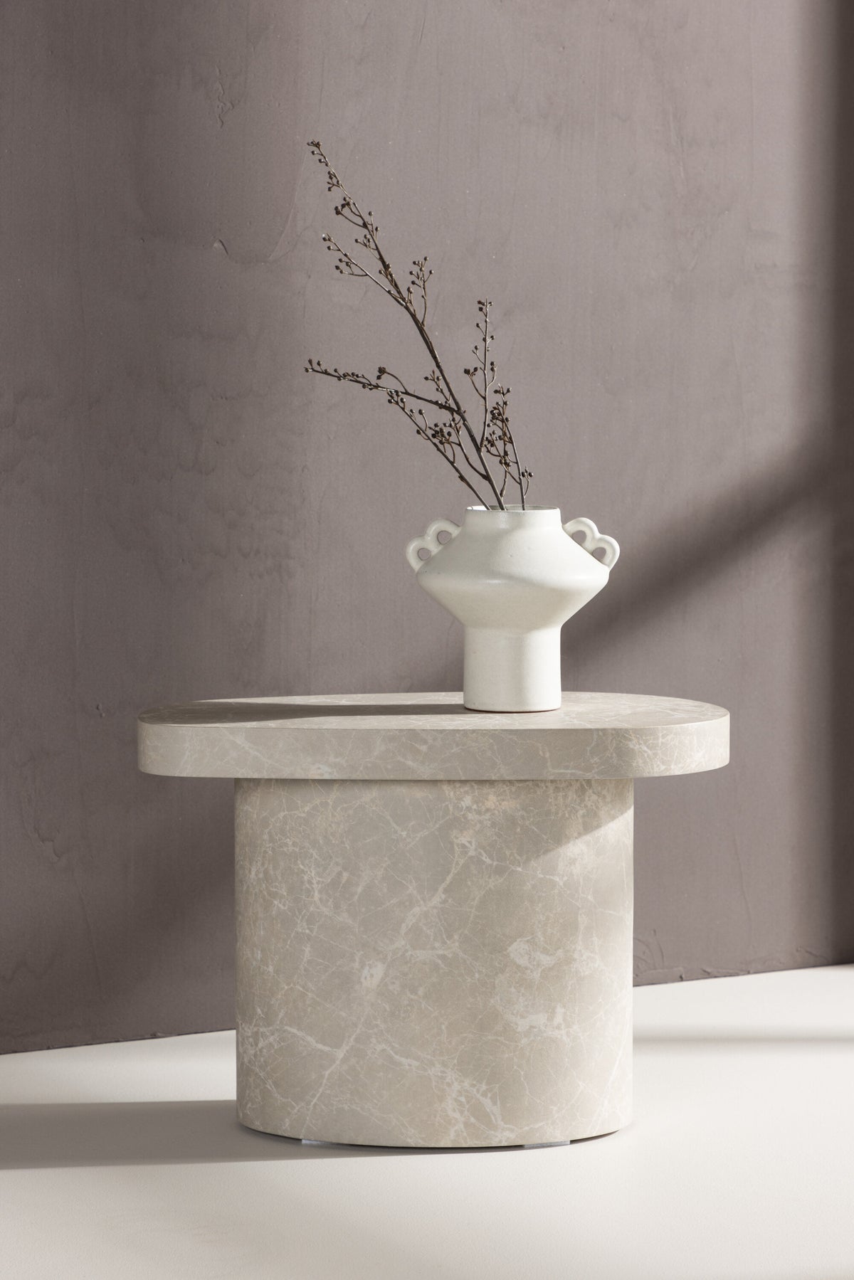 Båstad sidebord - 50 × 30 cm - lysegrå - billede 16