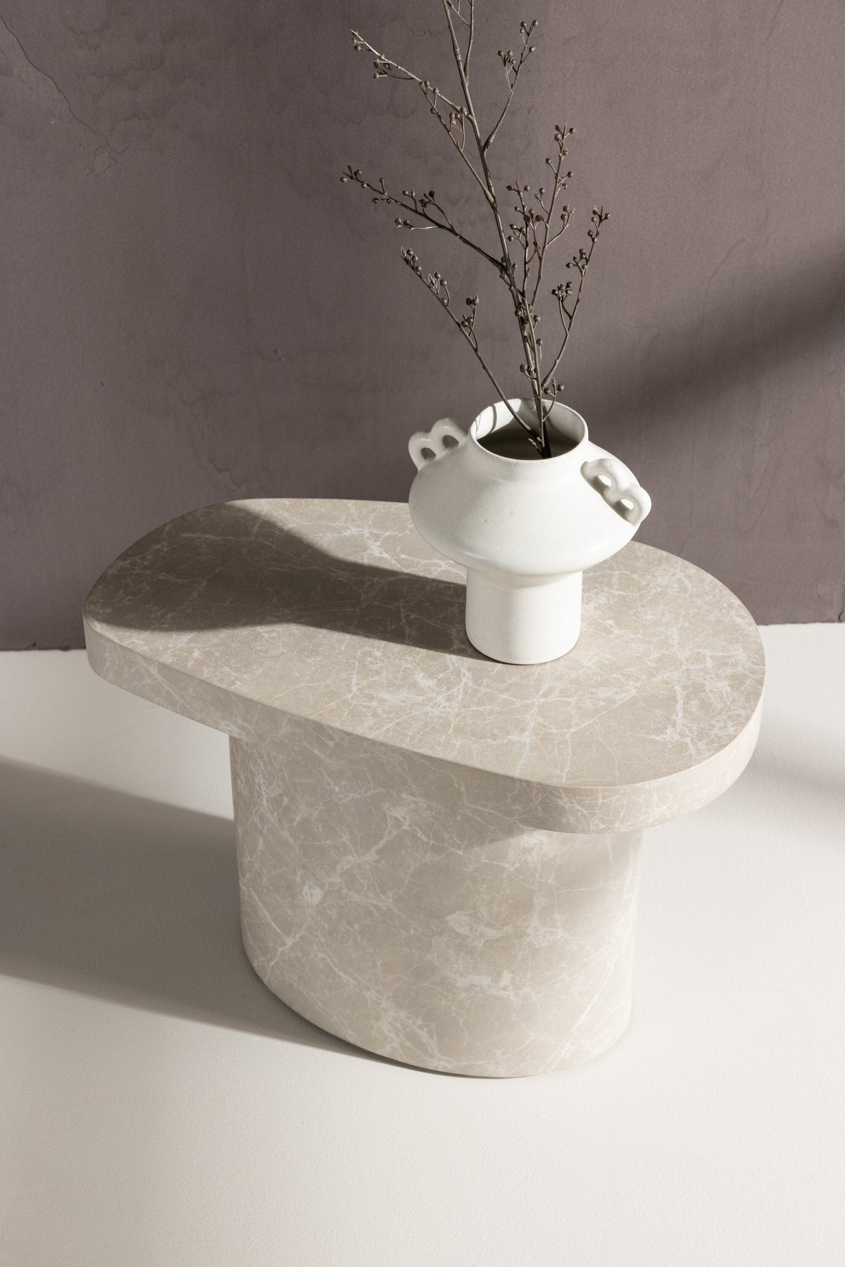 Båstad sidebord - 50 × 30 cm - lysegrå - billede 18