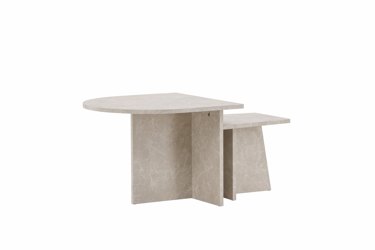 Sala Sofaborde bord 1: 60 x 60 cm bord 2: 40 x 40 cm Beige