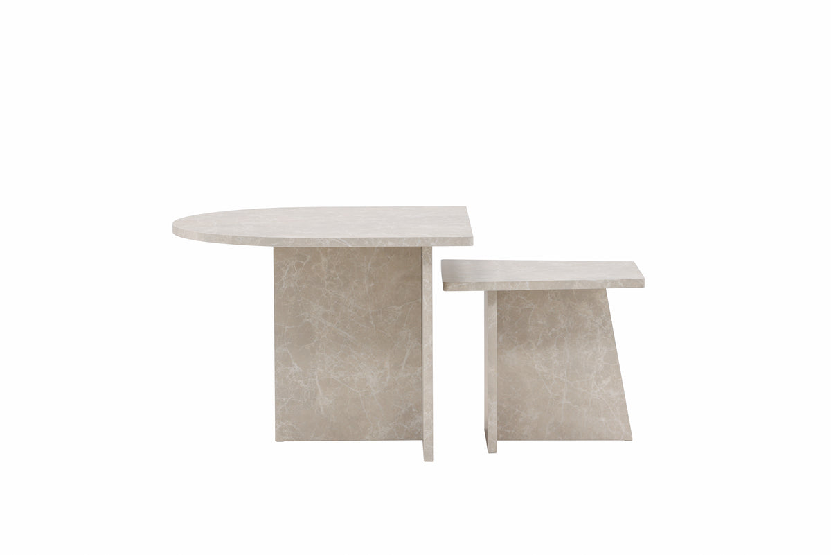 Sala Sofaborde bord 1: 60 x 60 cm bord 2: 40 x 40 cm Beige
