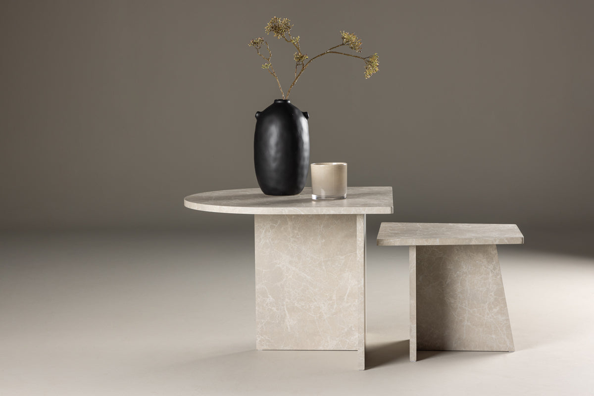 Sala Sofaborde bord 1: 60 x 60 cm bord 2: 40 x 40 cm Beige