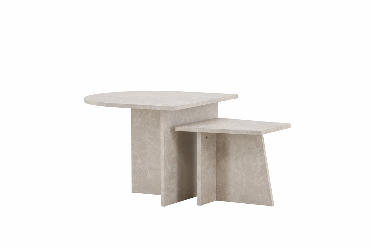 Sala Sofaborde bord 1: 60 x 60 cm bord 2: 40 x 40 cm Beige