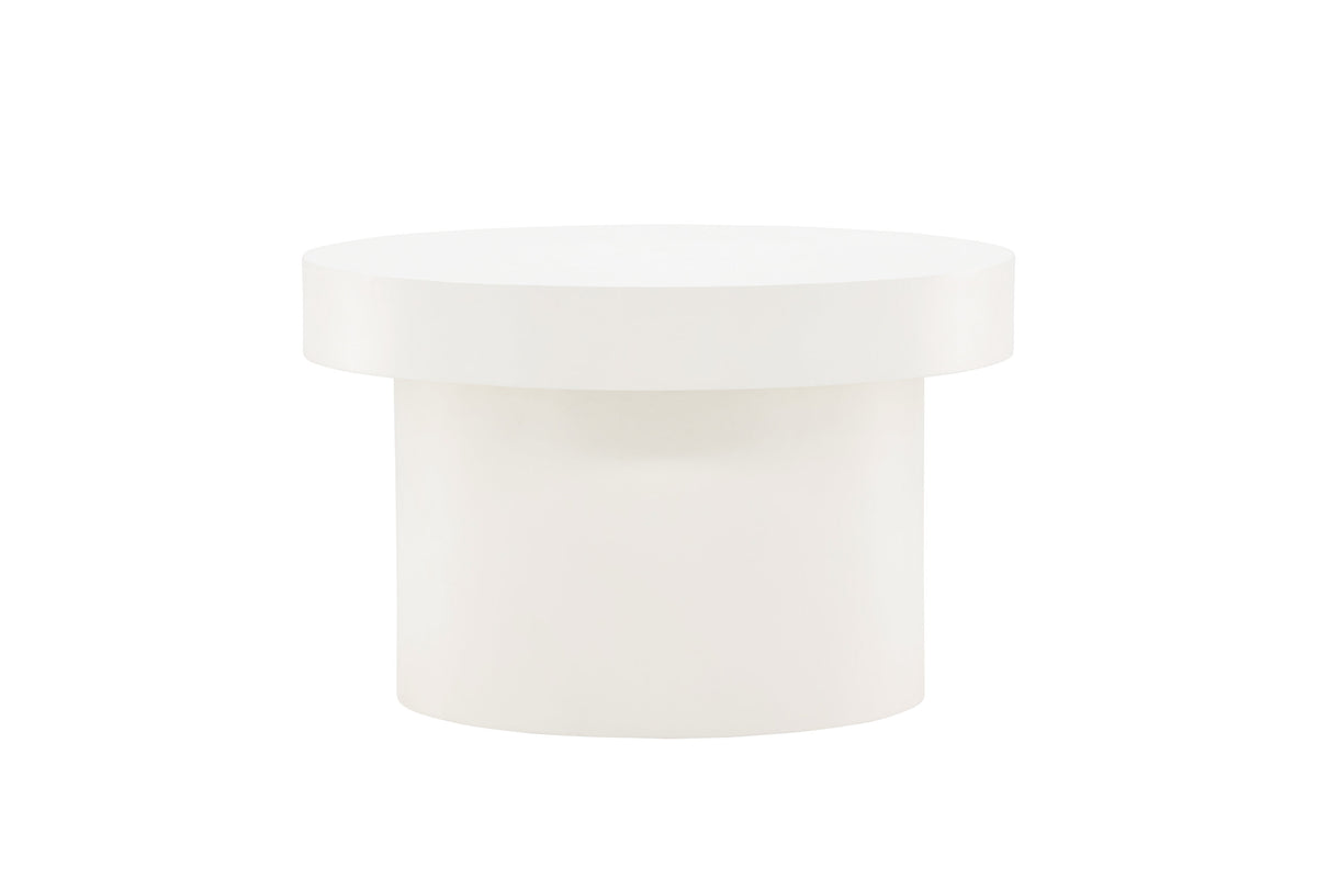 Malung sofabord - Ø80 cm - hvid - billede 1