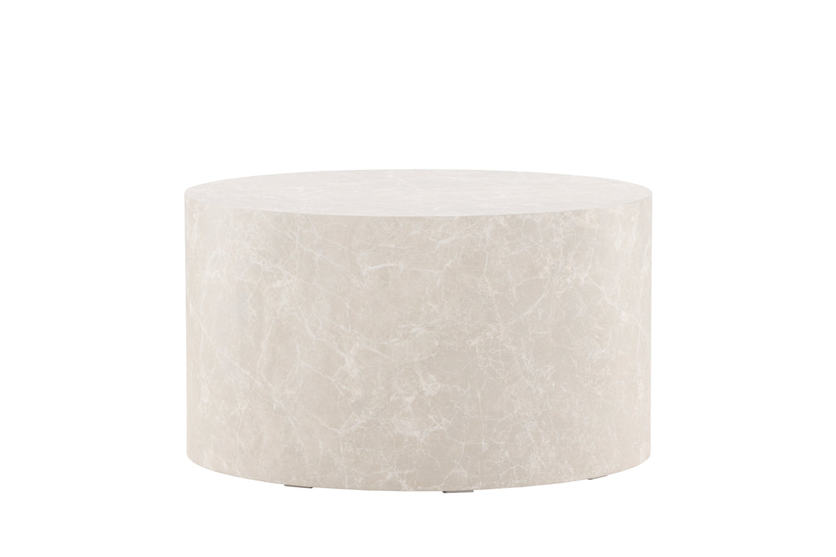 York sofabord - Ø80 cm - beige - billede 1