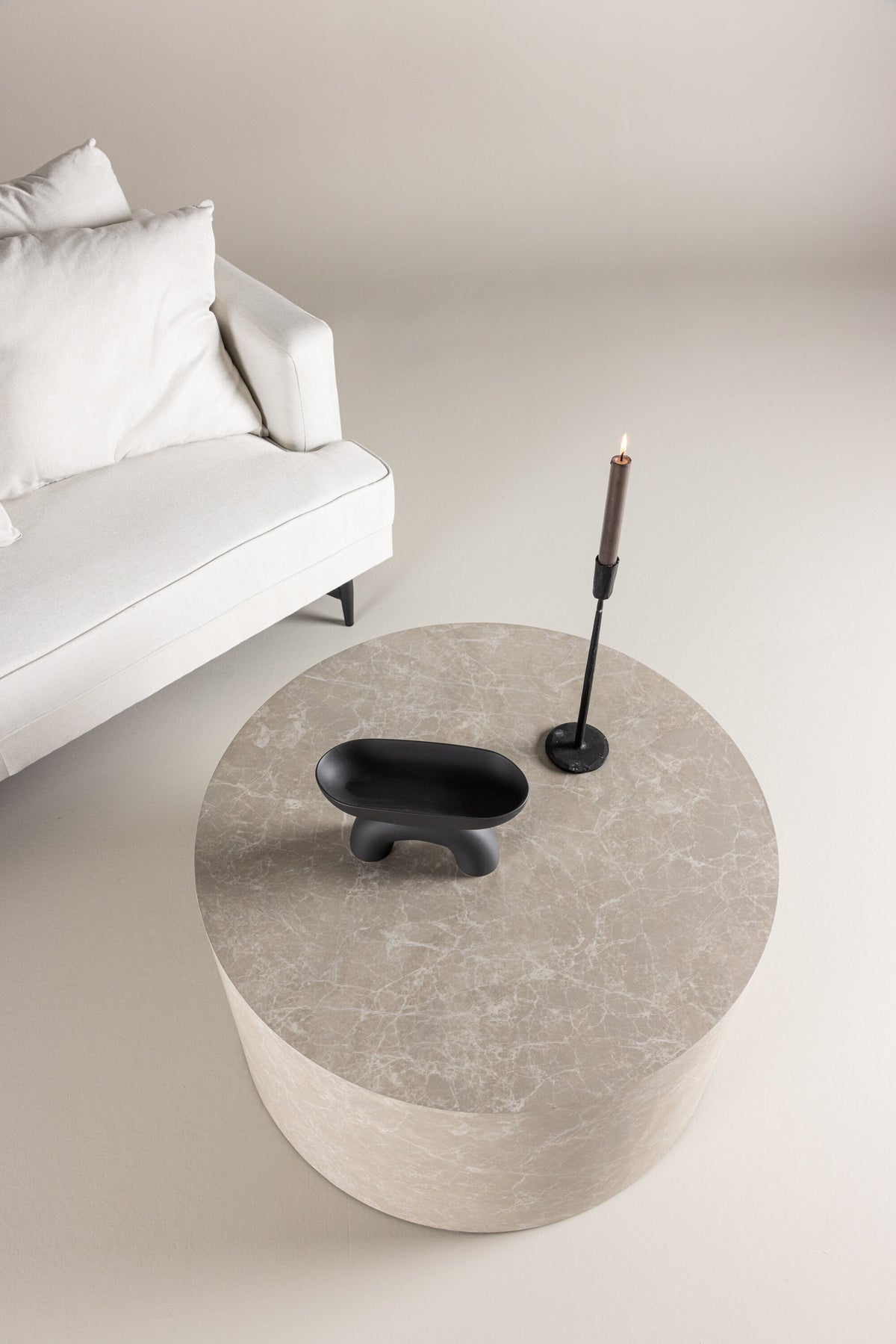 York sofabord - Ø80 cm - beige - billede 20