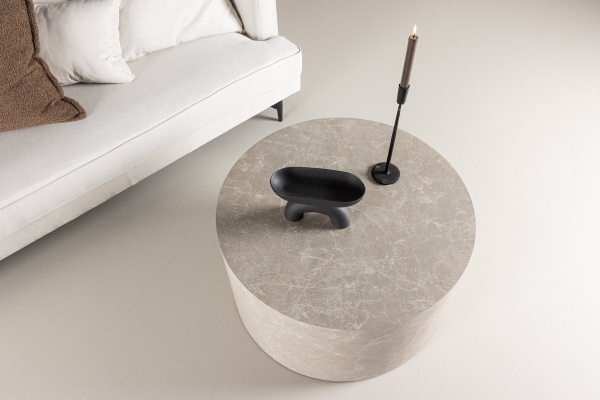 York sofabord - Ø80 cm - beige - billede 16