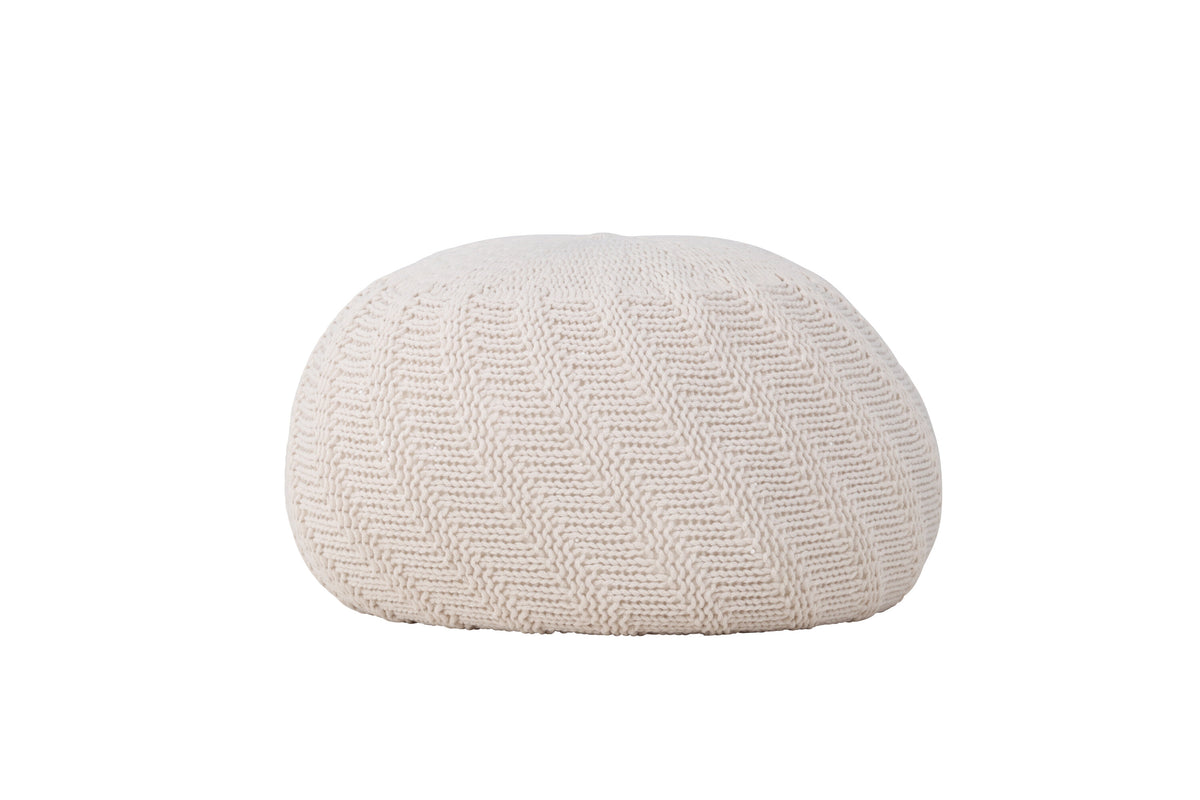 Ted puf - knækket hvid, beige - billede 2