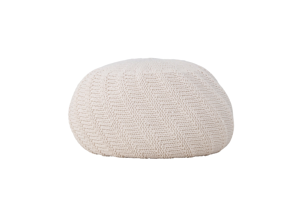 Ted puf - knækket hvid, beige - billede 3