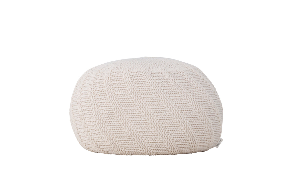Ted puf - knækket hvid, beige - billede 4