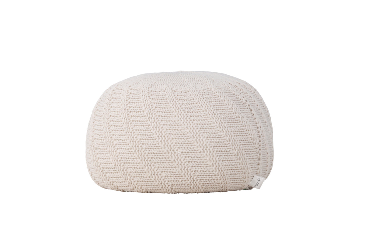 Ted puf - knækket hvid, beige - billede 5