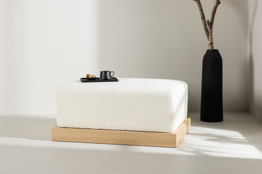 Ivy Ottoman 70 x 45 x 100 Hvid