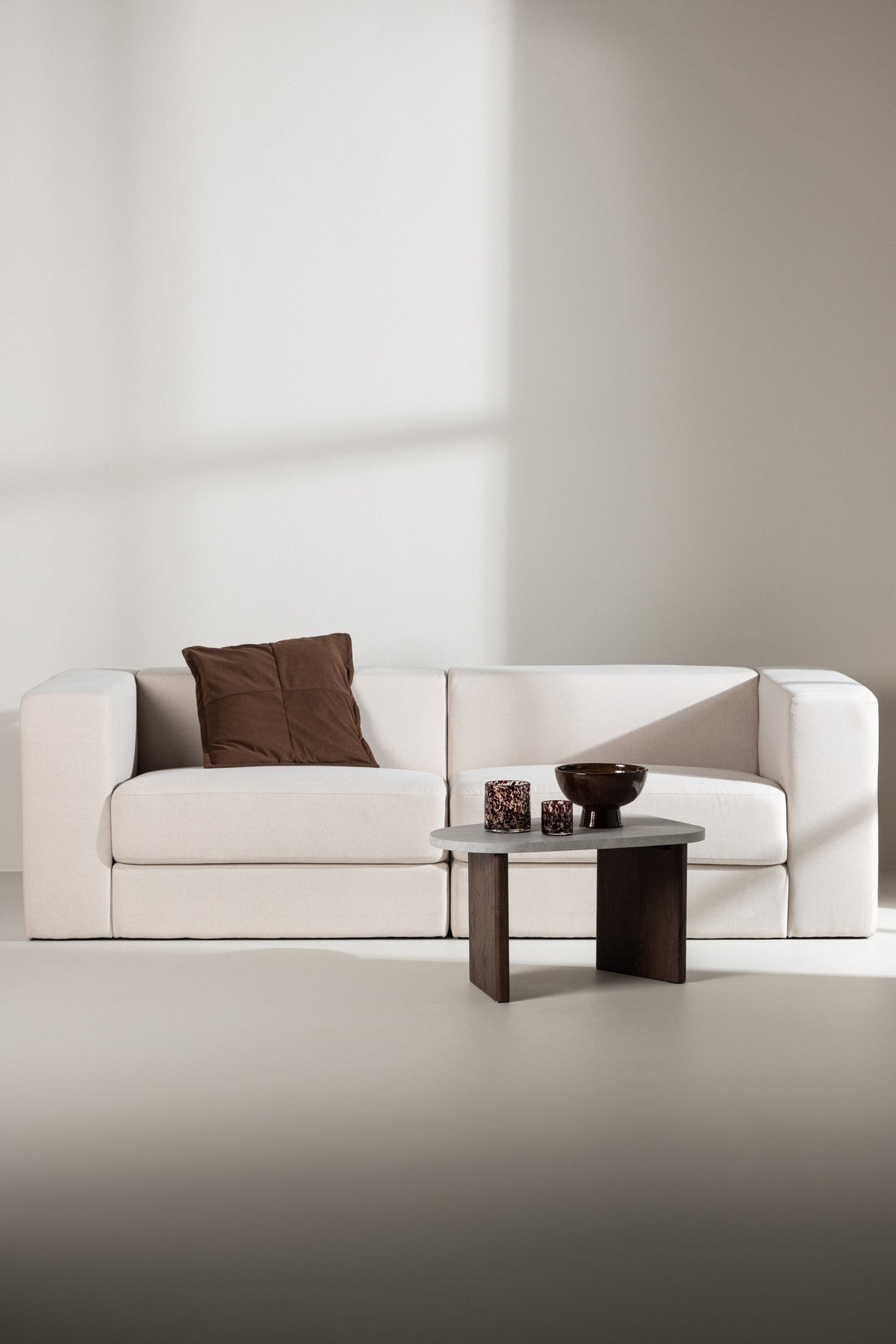 Lumi 3-personers sofa - sort, hvid - billede 18