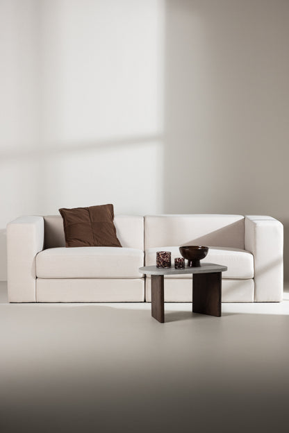 Lumi 3-personers sofa - sort, hvid - billede 18