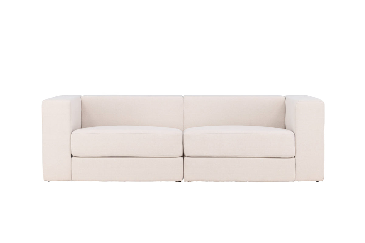 Lumi 3-personers sofa - sort, hvid - billede 1