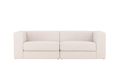 Lumi 3-personers sofa - sort, hvid - billede 1