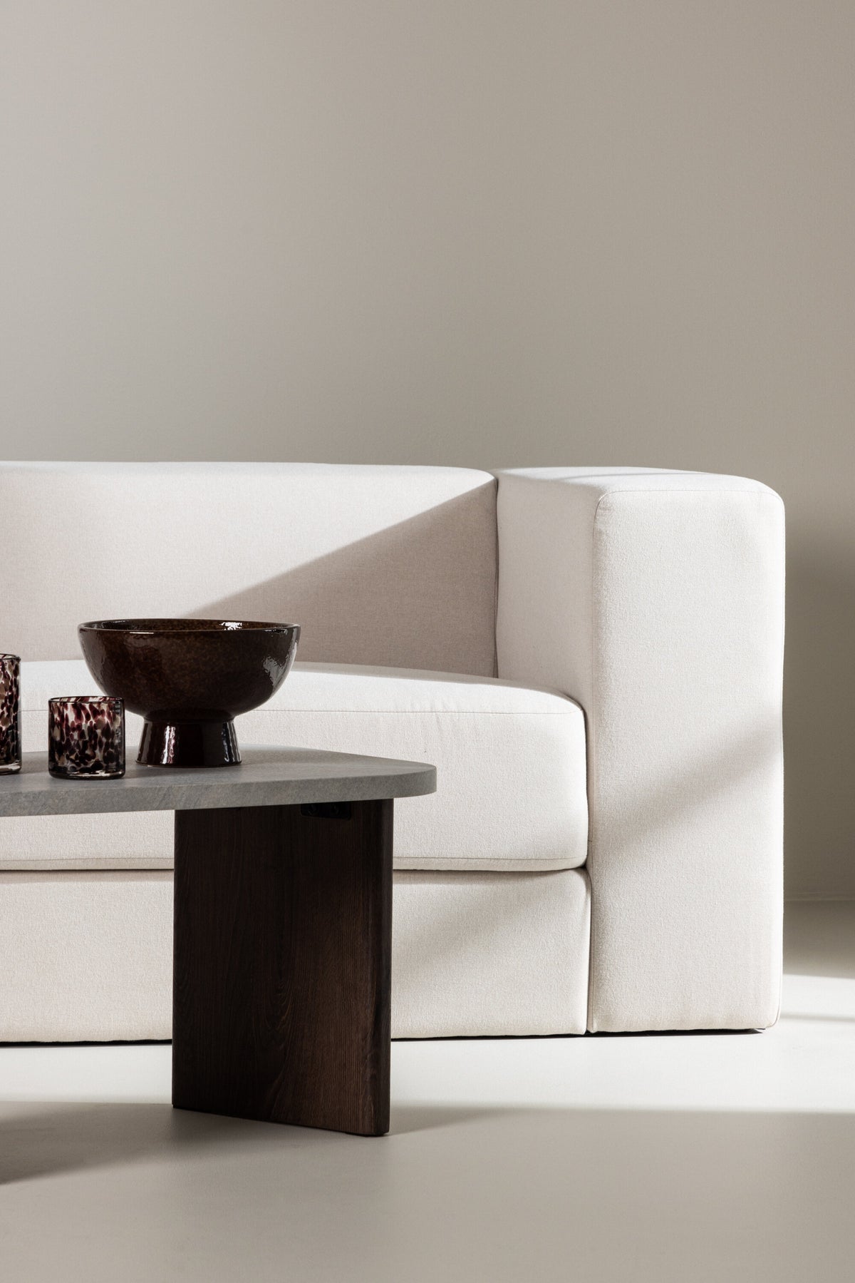 Lumi 3-personers sofa - sort, hvid - billede 19