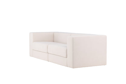 Lumi 3-personers sofa - sort, hvid - billede 3
