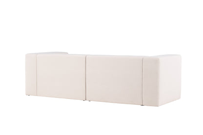 Lumi 3-personers sofa - sort, hvid - billede 8