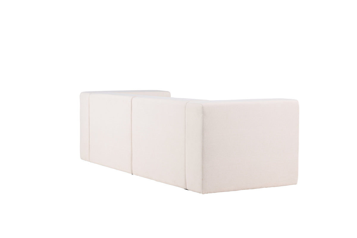 Lumi 3-personers sofa - sort, hvid - billede 9