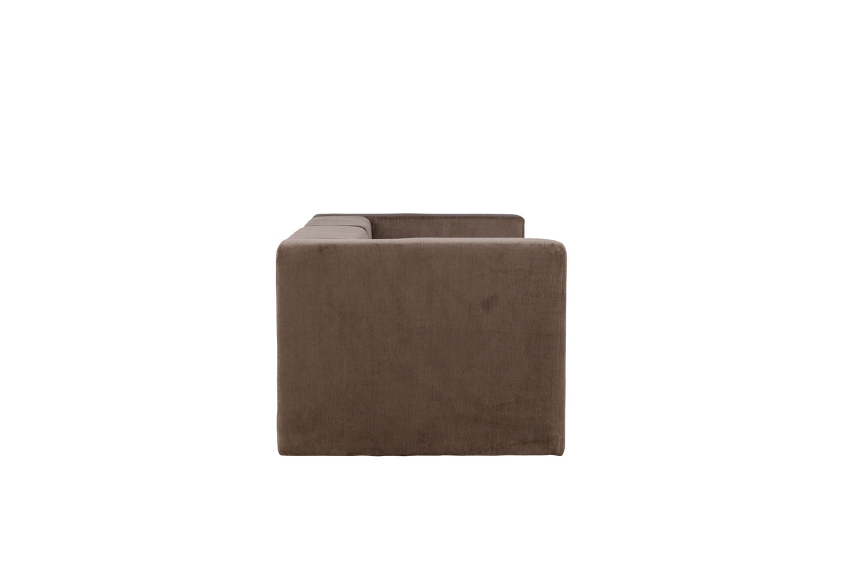 Lumi 3-personers sofa - sort, brun - billede 10