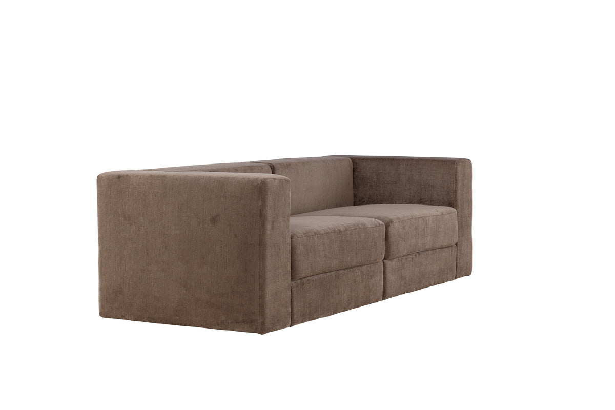 Lumi 3-personers sofa - sort, brun - billede 11